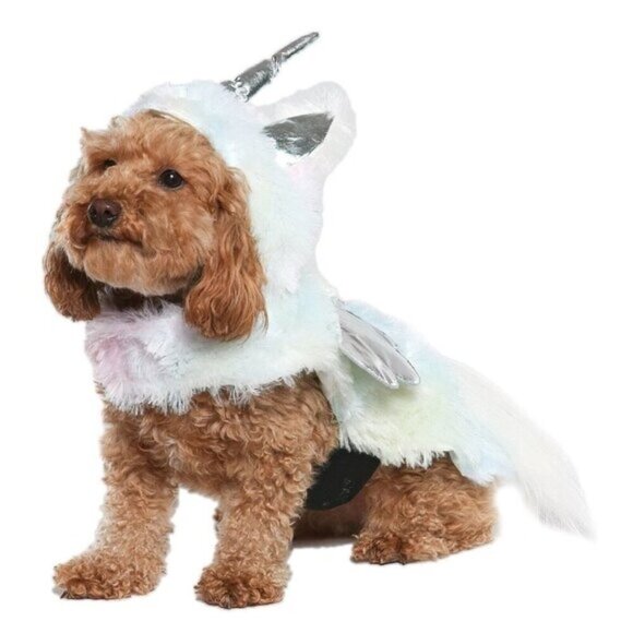 NEW Unicorn Costume 1pc Pet Size Small Cat Dog (10-20 lb) Halloween Vibrant Life - Picture 1 of 9